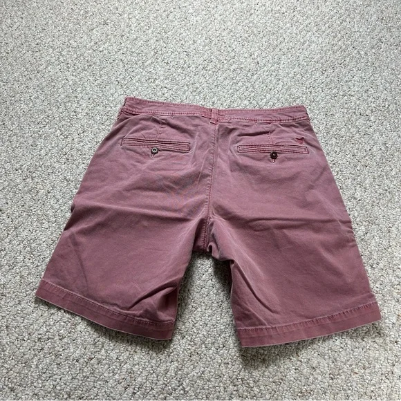 American Eagle Outfitters Extreme Flex Chino Shorts Red Mens Size 33 - Picture 3 of 11